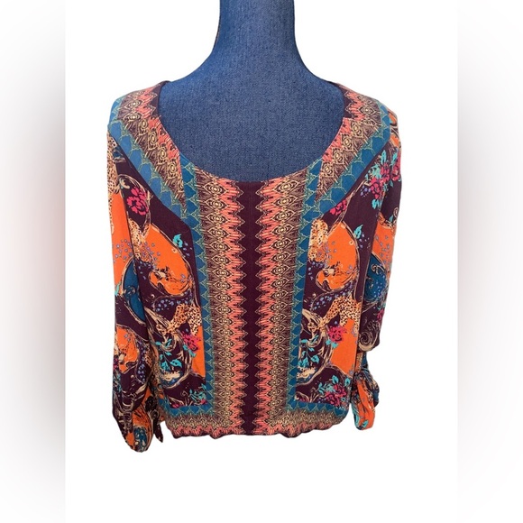 Free People Bohemian Blouse Size Medium - Picture 2 of 6